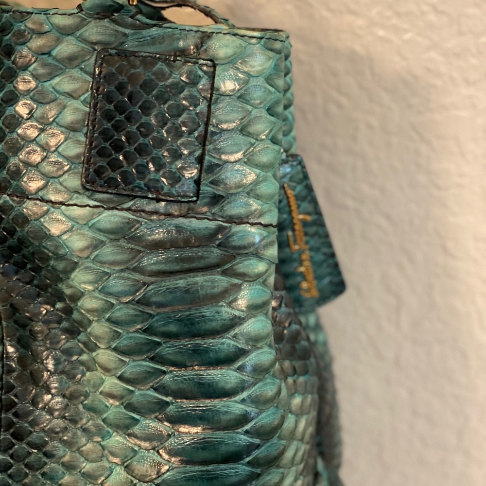 Python W Tote- Authentic Ferragamo Handbag - image 6